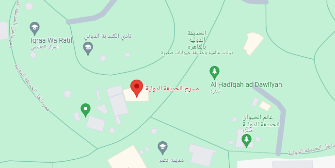 خريطة مسرح الشمس بالحديقة الدولية